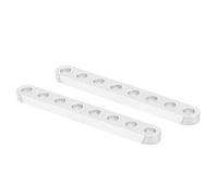Robotic Structure Flat Beam Aluminum 8 Holes Precision Engineered for Robotics Projects DIY Builders Educational STEM Kits 4 x 8 x 64mm Size Pair Included