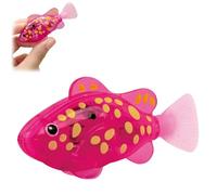 Robotic Swimming Fish Cat Toys,Plastic Fish Bath Toy with Self Moving Action,Electronic Floating Toy for Pool,Fun Cat Water Toy and Interactive Fish Toys,with a Screwdriver and Two Batteries(Red)