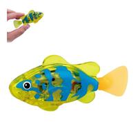 Robotic Swimming Fish Cat Toys,Plastic Fish Bath Toy with Self Moving Action,Electronic Floating Toy for Pool,Fun Cat Water Toy and Interactive Fish Toys,with a Screwdriver and Two Batteries(Yellow)