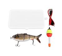 Robotic Swimming Lure with Green LED Light,Multi Jointed,Fishing Lures,USB Rechargeable, High Performance Bait,Fishing Hooks,Improved Fish Temptation,Fishing Accessories