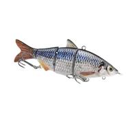 Robotic Swimming Lure With Metal Joint For Freshwater And Saltwater,15.5cm 53.8g Rechargeable Fishing Baits For Pike 4 Segement Swimbait, Electric Baits Fishing Tackle Dynamic Fish Attractor Lure