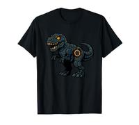 Robotic T Rex Cartoon Mecha Dinosaur Design T-Shirt