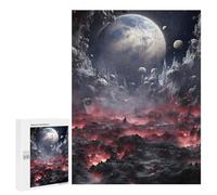 Robotic Universe, 500 PCS Decorative Wooden Puzzle, New Year Gift, for Mindful Indoor Entertainment