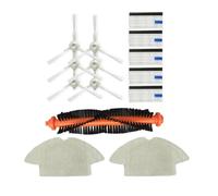 Robotic Vacuum Accessories,Cleaner Compatible for Rowenta RR8587WH RR8587,Main Roller Brush Side Brush Filter Mop Cloths Spare Parts(Set 2)