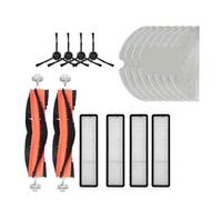 Robotic Vacuum Cleaner Parts Kits，Main Side Brush，Filters，Mop Rag，18PCS Set，Compatible For Dreame Bot L10 Pro,D9,D9 Pro,D9 Max,L10 (Color : W)