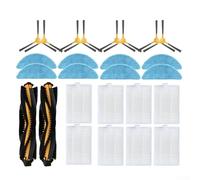 Robotic Vacuum Cleaner Replacement Parts Set for ABIR X6 X8 N600 Featuring Brushes Filters and Mops to Support Cleaning Performance