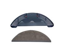 Robotic Vacuum Cleaner Water Tank Tray with Mop Rags Parts Accessories, Compatible for Lydsto R1, Mop Cloth Bracket.(Tray Black 1 mop)