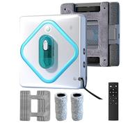 Robotic Window Cleaner High Suction Power 3000-5000Pa with Dual Water Tanks, APP & Remote Control, 3-Way Water Spray, Dual Roller Brush & Mop for Deep Cleaning