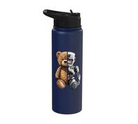 Robotics Animal Lover Teddy Robot Bear Robots Art Stainless Steel Insulated Water Bottle