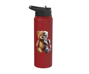 Robotics Animal Lover Teddy Robot Bear Robots Art Stainless Steel Insulated Water Bottle