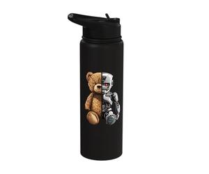 Robotics Animal Lover Teddy Robot Bear Robots Art Stainless Steel Insulated Water Bottle