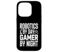 Robotics by Day Gamer by Night Engineering Gamer Art Case for iPhone 14 Pro