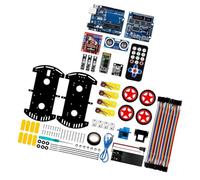 Robotics Car Project Set with 4WD Frame | Controller Board, Program Upload Cable, Module Parts, Classroom Maker Assembly for Guided Study