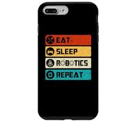 Robotics Engineer Funny Robot, Eat Sleep Robotics Repeat Case for iPhone 7 Plus/8 Plus