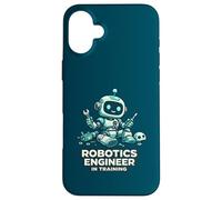Robotics Engineer in Training Cute Robot Design Case for iPhone 16 Plus