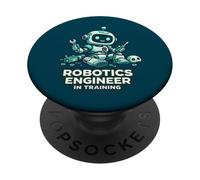 Robotics Engineer in Training Cute Robot Design PopSockets Adhesive PopGrip