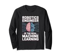 Robotics Engineer is The Real Machine Learning AI Humor Long Sleeve T-Shirt