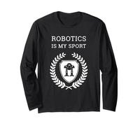 Robotics is My Sport Retro Mech Bot STEM Engineering Team Long Sleeve T-Shirt