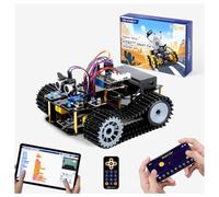 Robotics Kit for Kids Ages 8-12, Smart Robot Tank Car Compatible with Arduino & Scratch & Python, STEM Toys for Boys Ages 8-12, App & Remote Control, Birthday Coding Gift for Boys, Girls and Adults