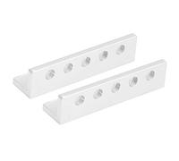 Robotics L - Shaped Beam Bracket 3103-0005 - 0048 | 5 - Hole Aluminum Mounting Plate for Robot Building/Structural Support | Compatible for Pitsco Building Systems