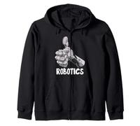 Robotics Thumbs Up Zip Hoodie