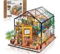 ROBOTIME Rolife Cathy's Flower House Greenhouse 1:24 DIY Miniature Dollhouse