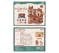 Robotime 3D Kit ROK RDream Coffee Factory Wooden Puzzle DIY Music Box EAB02