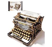 Robotime 3D Kit ROKR DIY Wooden Puzzle Mechanical Typewriter LK703B/LK703C