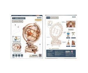 Robotime 3D Kit ROKR Luminous Globe DIY Wooden Puzzle ST003D (Electric Version)