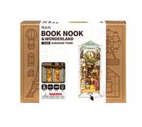 Robotime 3D Kit Rolife DIY Miniature Dollhouse Book Nook Sunshine Town TGB02