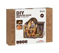 Robotime 3D Kit Rolife DIY Miniature Dollhouse The Magic Study DG166