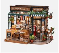 Robotime Rolife Tipsy Restaurant DIY Dollhouse Kit 23.6 x 17.8 x 18 cm 1PC