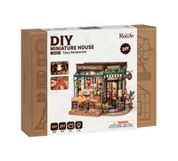 Robotime 3D Kit Rolife DIY Miniature Dollhouse Tipsy Restaurant DG167