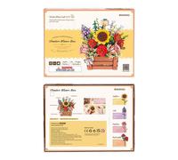 Robotime 3D Kit ROWOOD Wooden Bloom Box Wooden Puzzle DIY Flower TW02H