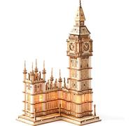Robotime 3D Puzzle Big Ben Wooden Puzzle Model Kits for Adult Gifts