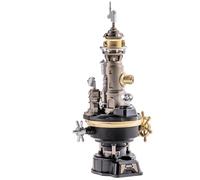 ROBOTIME 3D Puzzle Steam Lighthouse Model Kit for Adults - Mechanical DIY Building Set with Lights & Motion, PVC Engineering Model Toy Gift for Collectors & STEM Lovers, CGM01