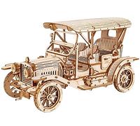 ROBOTIME 3D Puzzle Vintage Car, Wooden Model Kits for Adults to Build, Mechanical Construction Craft Kit Gift for Adults and Teens