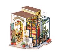 Robotime Emilys Flower Shop Miniature Dollhouse, Birch, Multi Colour, One Size