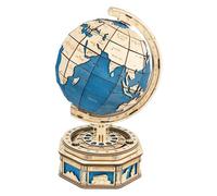 Robotime 3D Wooden Globe Model Rotatable Puzzle Kit