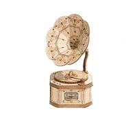 Robotime 3D Wooden Gramophone Model Puzzle Kit