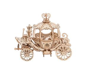 Robotime 3D Wooden Pumpkin Carriage Model Puzzle Kit