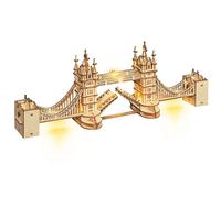 Robotime 3D Wooden Puzzle Game Big Ben Tower Bridge Pagoda Building Model Toys