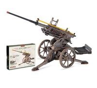 ROBOTIME 3D Wooden Puzzle Mechanical Launch Platform Model - Artillery Replica Kit for Adults, STEM Engineering Display Model, Gift for Hobby Builders, Historical Build, LQM01