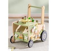 ROBOTIME Baby Walker, Wooden Adjustable Toddler Push Cart, 3-in-1 Fun Activity Centre with Gears, Speed & Height Control, Safe Learning Walker for Babies, Encourages First Steps Gift for 10-36 Months