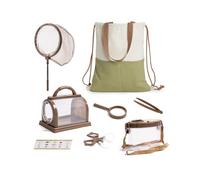 ROBOTIME Bug Catcher Kit & Kids Explorer Kits, 8-in-1 Butterfly kit, Outdoor Exploration Set, Bug Hunting Kits with Magnifying Glass, Bug Viewer, Butterfly Net, Carry Bag, Gift for Boys Girls 3-12