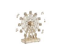 Robotime DIY Rotatable 3d Wooden Puzzle Music Box Ferris Wheel