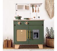 Robotime ROBUD Wooden Kids Pretend Play Kitchen Aged 3+, Vintage Green