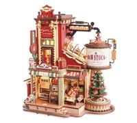 ROBOTIME ROKR Dream Gift Factory Christmas Mechanical Music Box Wooden Kit EAB01