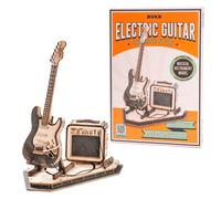 Robotime Rolife Electric Guitar 3D Wooden Puzzle Building Toys 17 x 10.5 x 22 cm 1PC