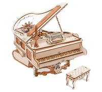 Robotime ROKR Magic Piano 3D Wooden Puzzle Building Toys 14 x 17 x 16.7 cm 1PC